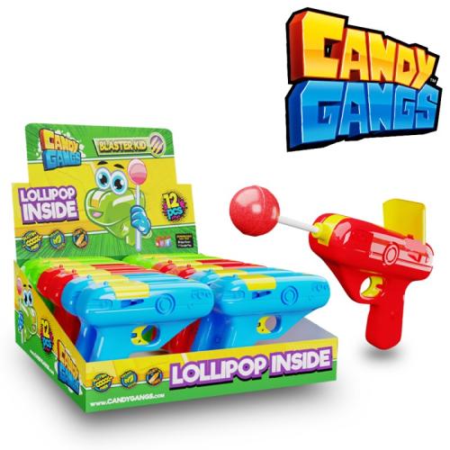 Candy Gangs Blaster Kid Lizak pistolecik 3g x 12szt
